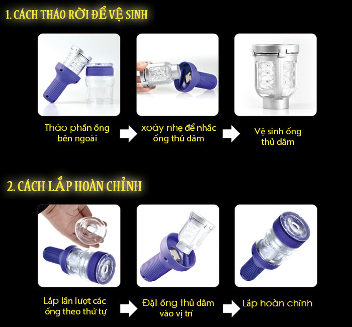Máy thủ dâm Cyclone II tự động - Thỏa mãn cực khoái nam giới