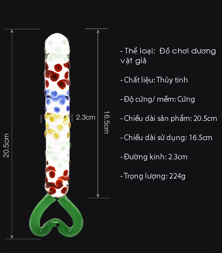 Ống thủy tinh đa sắc màu độc đáo hấp dẫn mua ngay