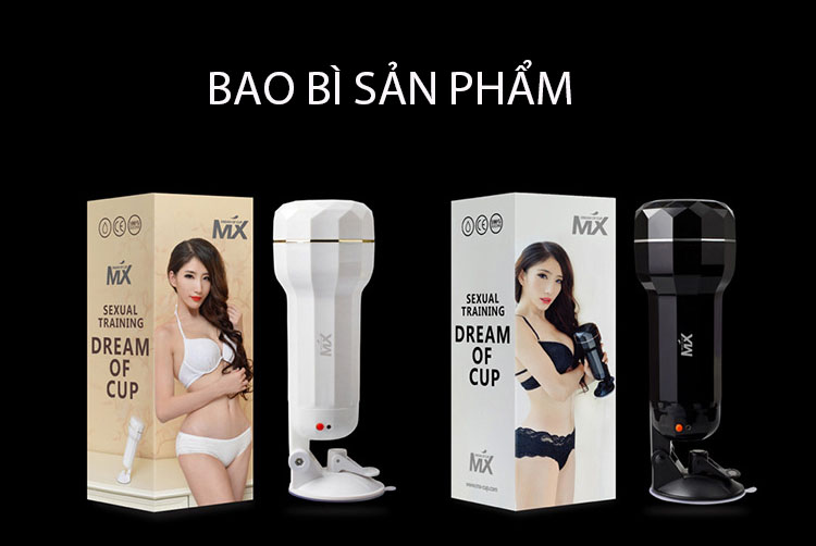 Cốc thủ dâm gắn tường rung 10 chế độ MX Deam Cup cao cấp