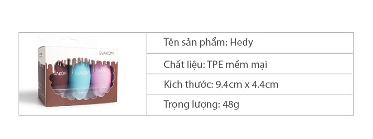 Trứng thủ dâm nam Svakom Hedy nhỏ gọn tiện lợi kích thích tối đa