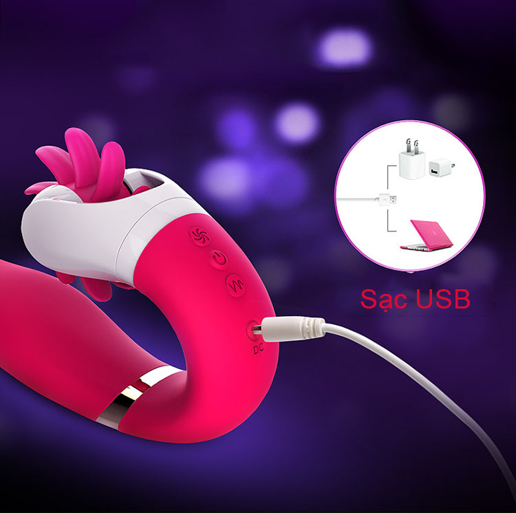 Máy rung liếm điểm G Dave cho nữ đa chế độ rung kích thích