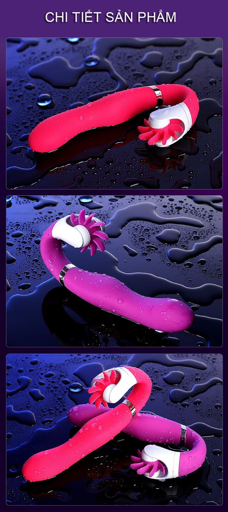 Máy rung liếm điểm G Dave cho nữ đa chế độ rung kích thích