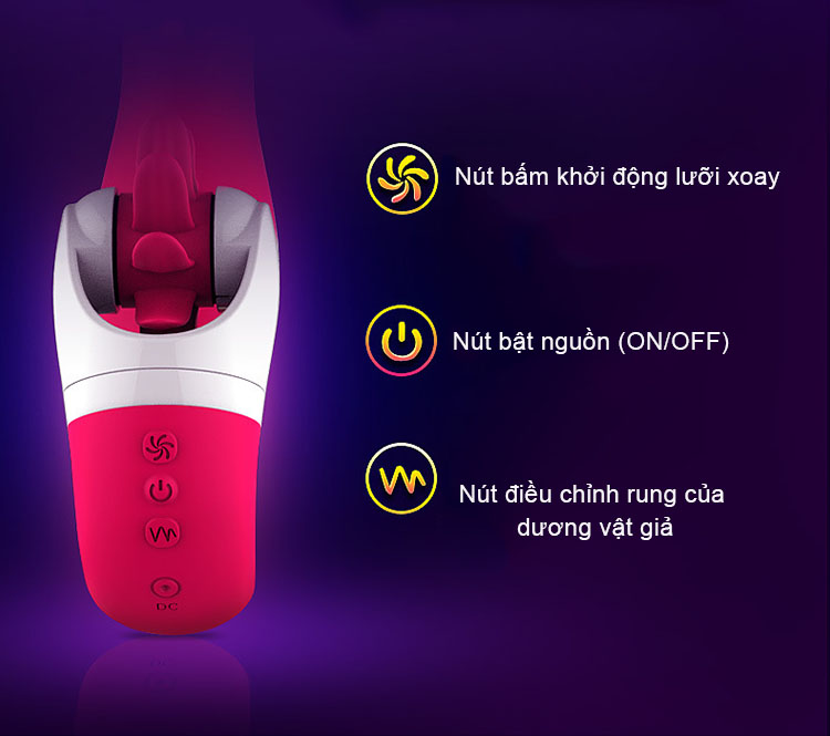 Máy rung liếm điểm G Dave cho nữ đa chế độ rung kích thích