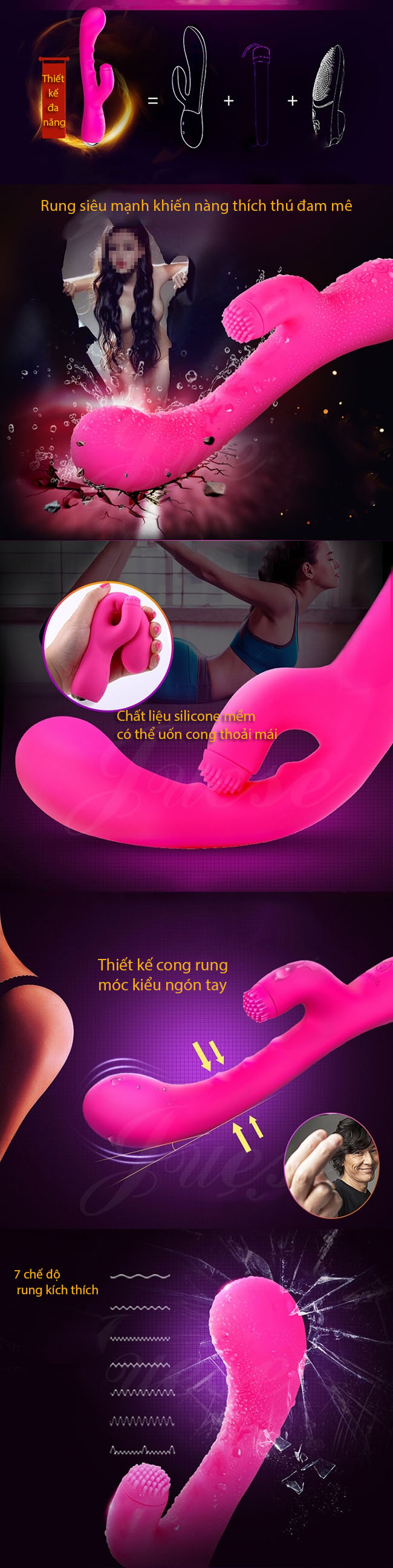 Máy rung liếm âm vật Nalone Idol cao cấp đa chức năng an toàn