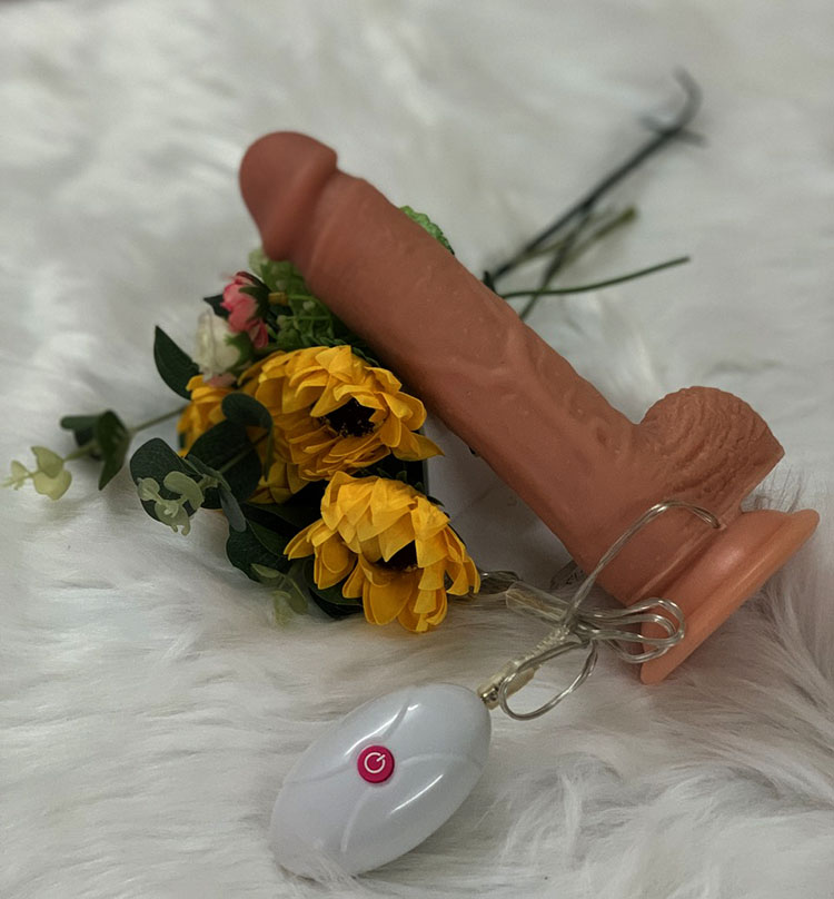 Dương vật siêu mềm rung 7 chế độ Lovetoy kích thích điểm G