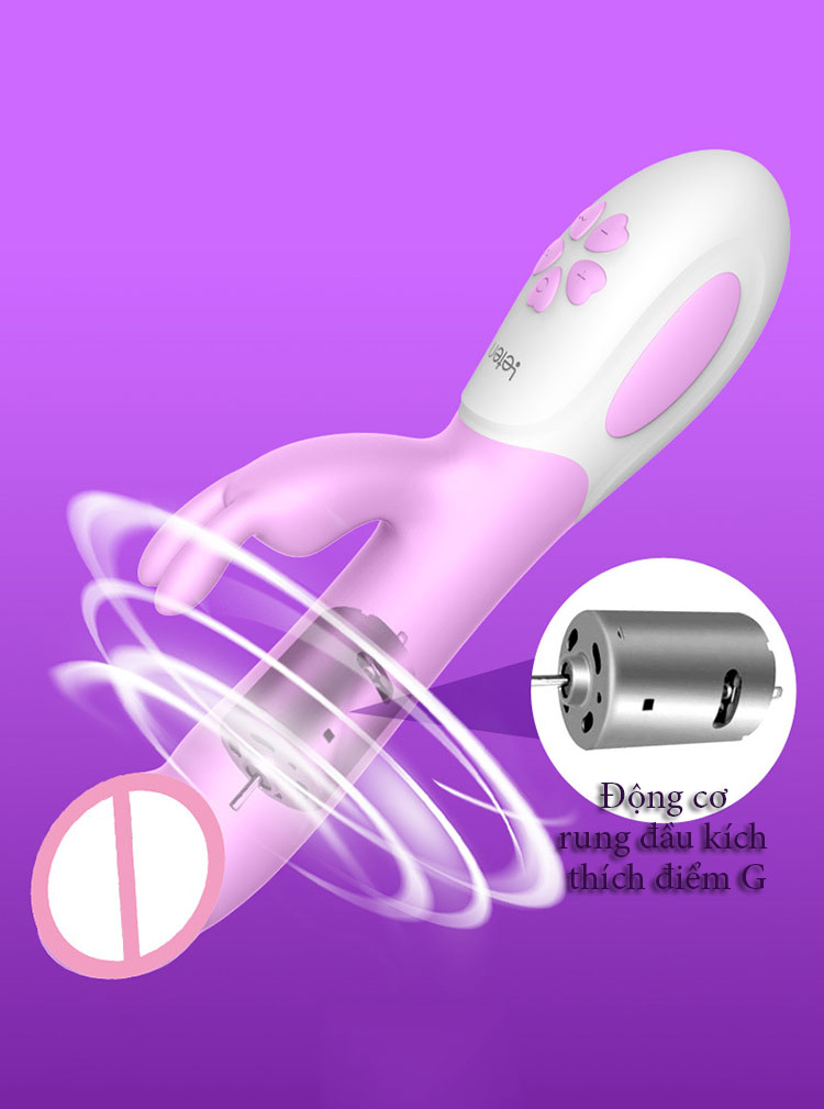 Dương vật Letten Swing 360 độ rung ngoáy sưởi ấm mềm mại