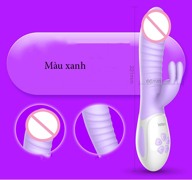 Dương vật Letten Swing 360 độ rung ngoáy sưởi ấm mềm mại