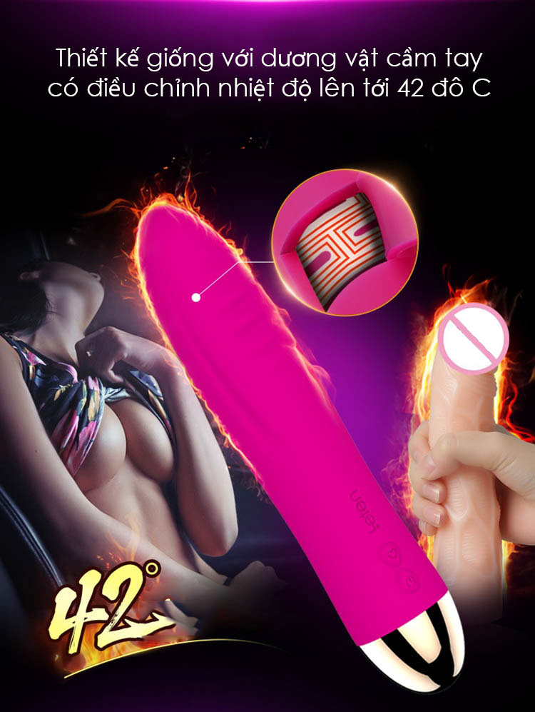 Thanh rung mini sạc pin có chức năng sưởi ấm, siêu mềm mại