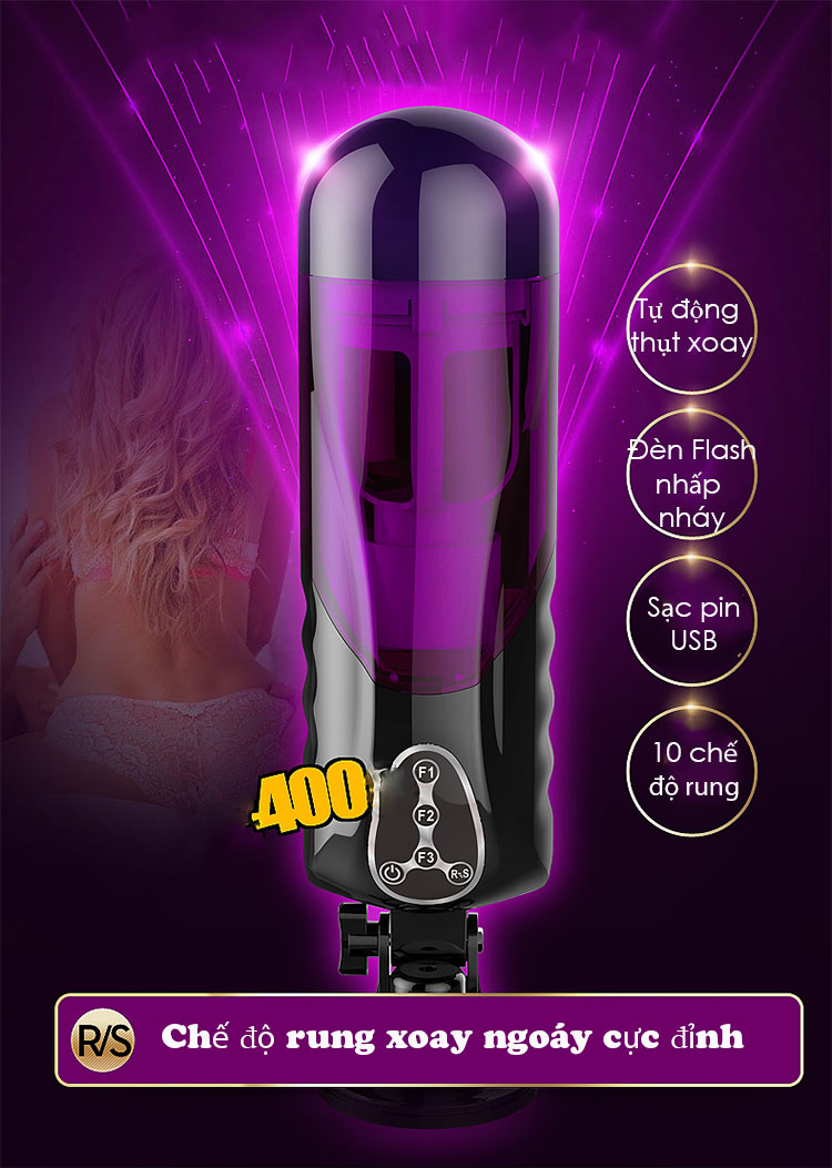 Máy thủ dâm tự động Telescopic Sweetheart II kích thích mạnh mẽ nam