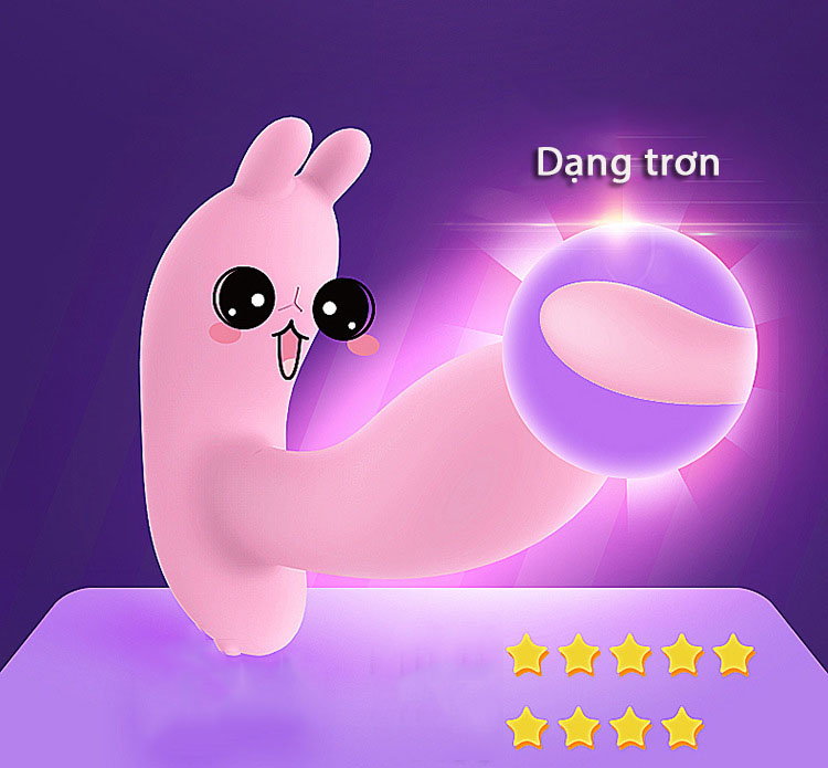 Máy rung mini tai thỏ không dây điều khiển siêu tuyệt