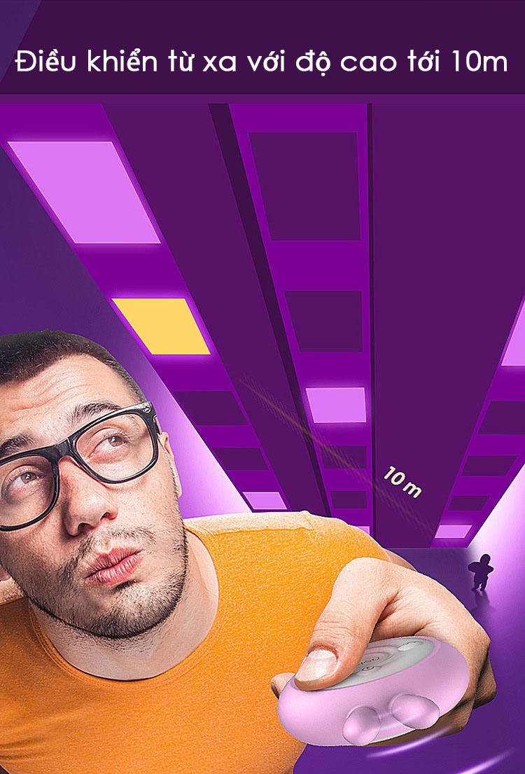 Máy rung mini tai thỏ không dây điều khiển siêu tuyệt