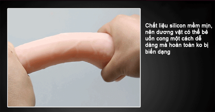 Dương vật silicon siêu mềm uốn cong thoải mái chuẩn chất lượng