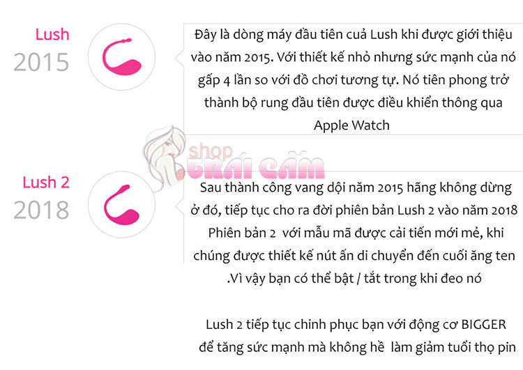 Trứng rung Lovense Lush 2 điều khiển từ xa qua internet cực phê