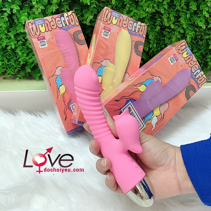 Dương vật giả Leten rung liếm nhiệt độ massage điểm G giảm stress