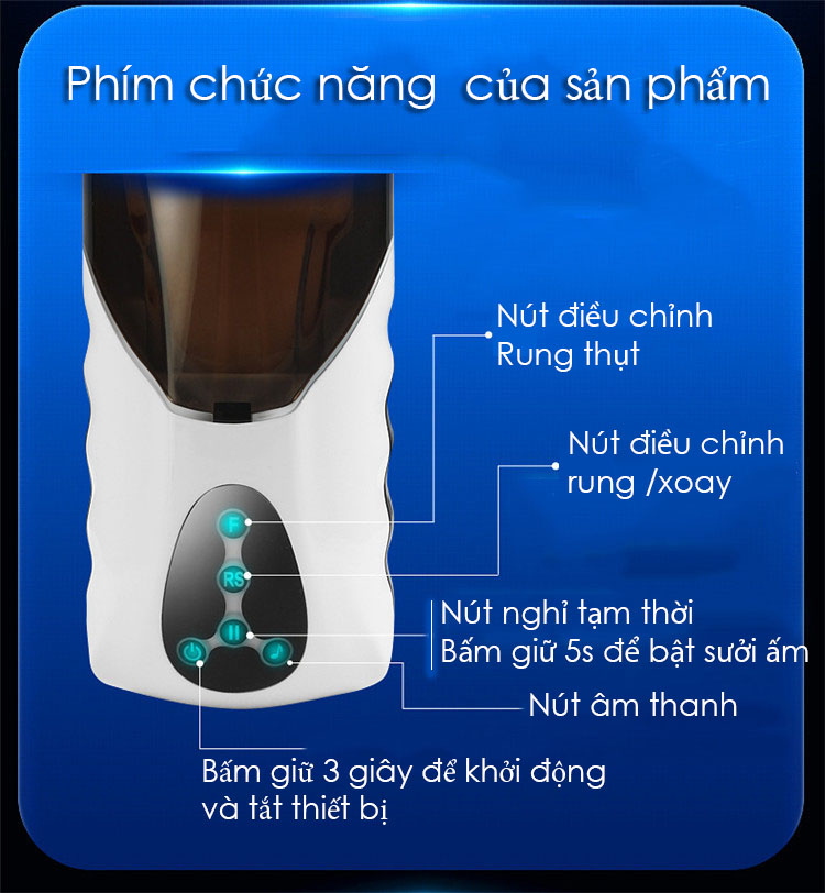Navigator Cup tự động bú liếm - Điều chỉnh nhiệt độ tiện lợi
