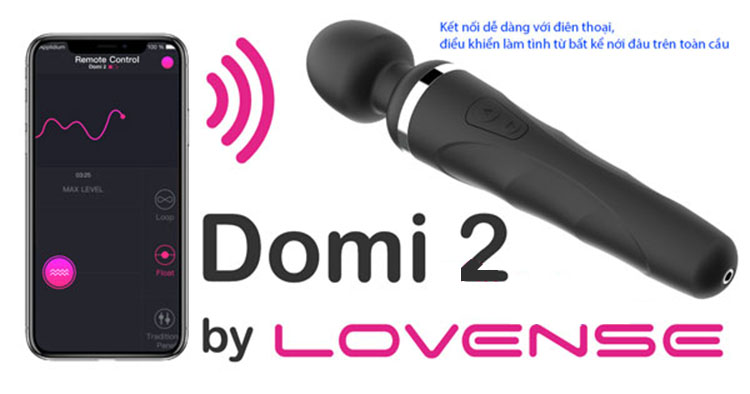 Chày rung Lovense Domi 2 điều khiển từ xa qua app