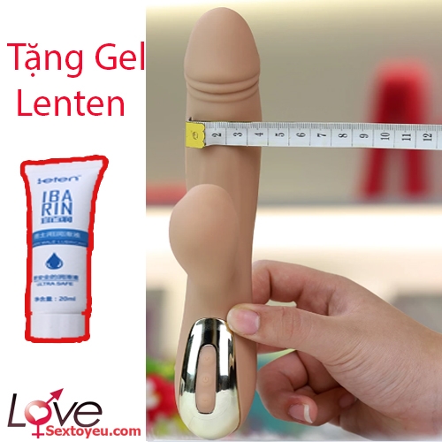 Dương vật giả Leten Dream rung thụt bú lưỡi kích thích 10 chế độ