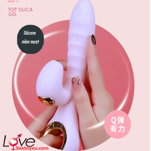 Dương vật giả Leten cao cấp rung liếm sưởi ấm siêu thực