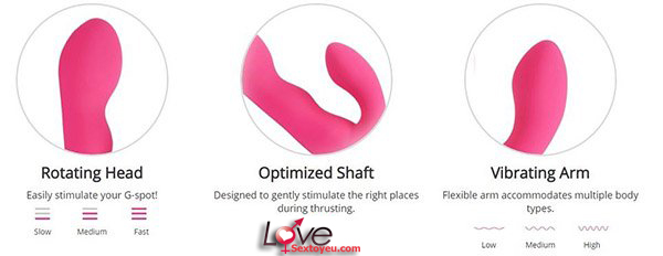 Lovense Nora cao cấp điều khiển qua app rung ngoáy sướng