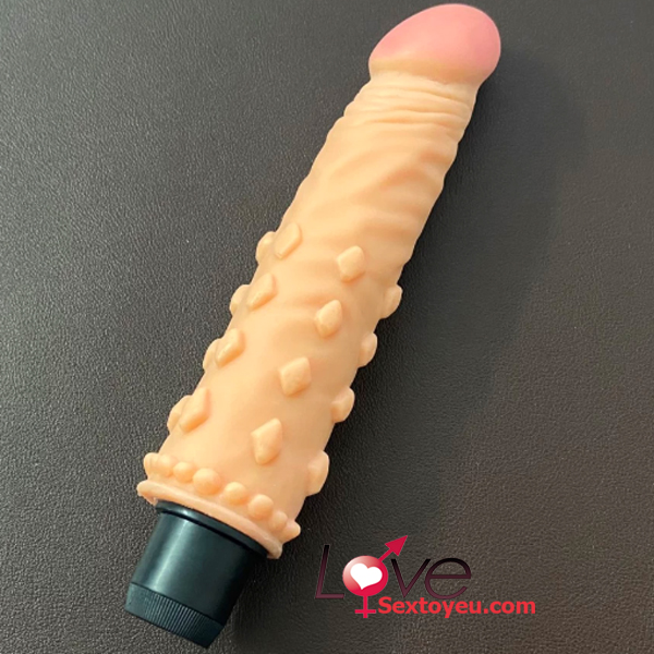 Dương vật silicon gai mềm rung đa chế độ tăng khoái cảm