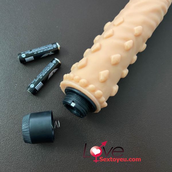 Dương vật silicon gai mềm rung đa chế độ tăng khoái cảm