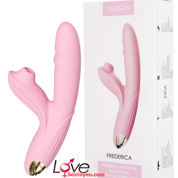Dương vật giả Svakom Frederica rung thụt bú siêu mạnh vật liệu an toàn