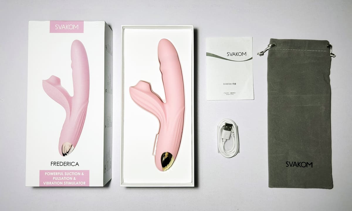 Dương vật giả Svakom Frederica rung thụt bú siêu mạnh vật liệu an toàn