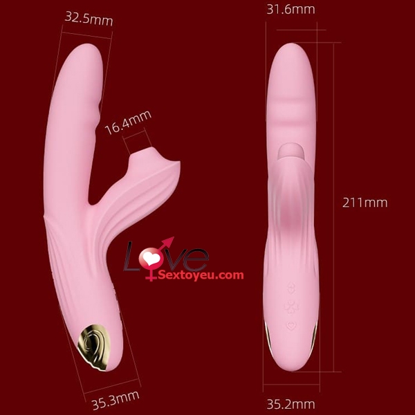Dương Vật Giả Svakom Frederica Rung Thụt Bú Silicon Y Tế