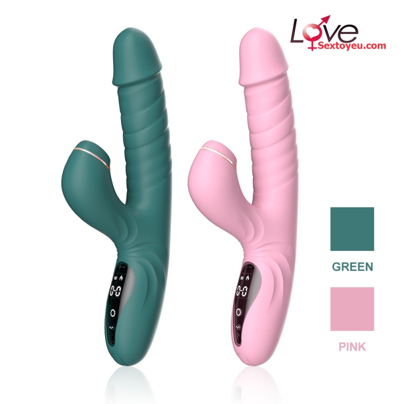 Dương vật đa năng Yeain rung thụt bú tỏa nhiệt silicone y tế an toàn 
