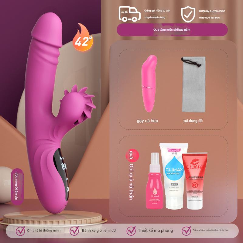 Máy rung Yeain Hot Wheel đa chức năng thụt xoay liếm tăng khoái cảm