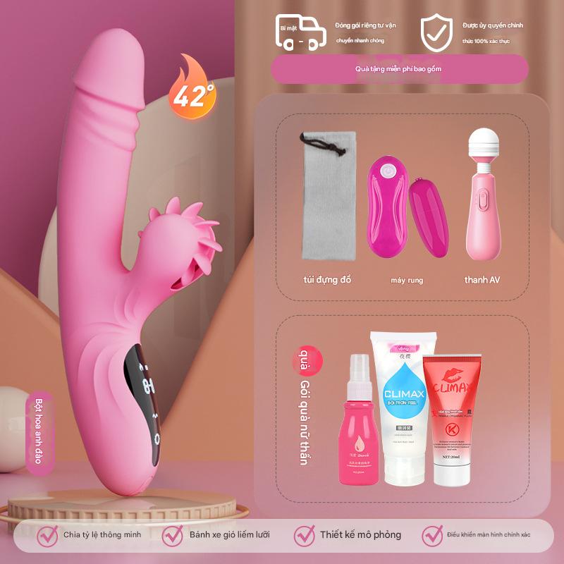 Máy rung Yeain Hot Wheel đa chức năng thụt xoay liếm tăng khoái cảm