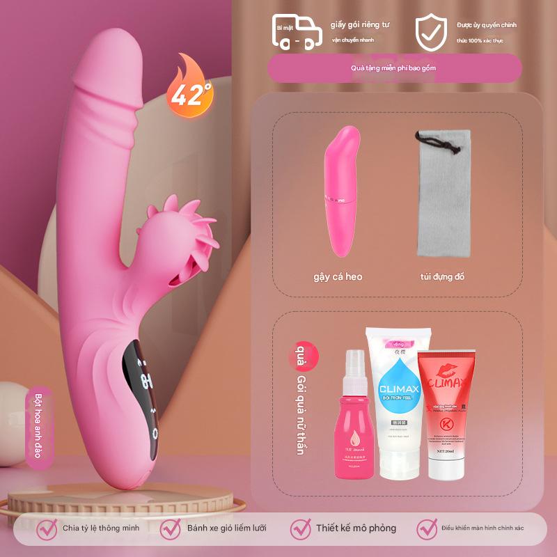 Máy rung Yeain Hot Wheel đa chức năng thụt xoay liếm tăng khoái cảm