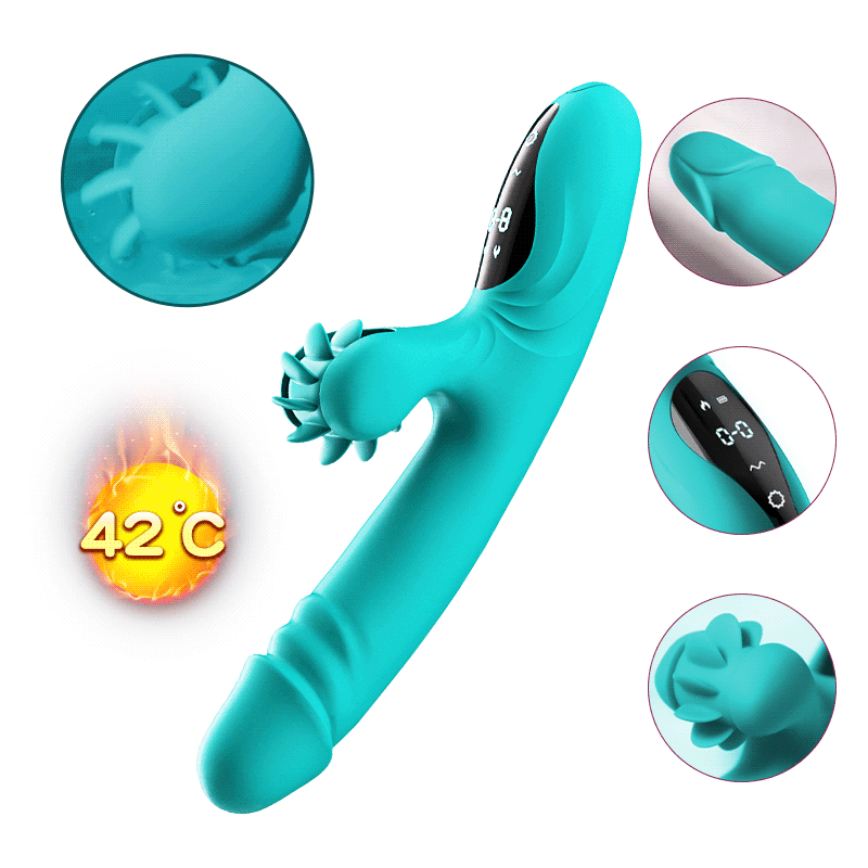 Máy rung Yeain Hot Wheel đa chức năng thụt xoay liếm tăng khoái cảm