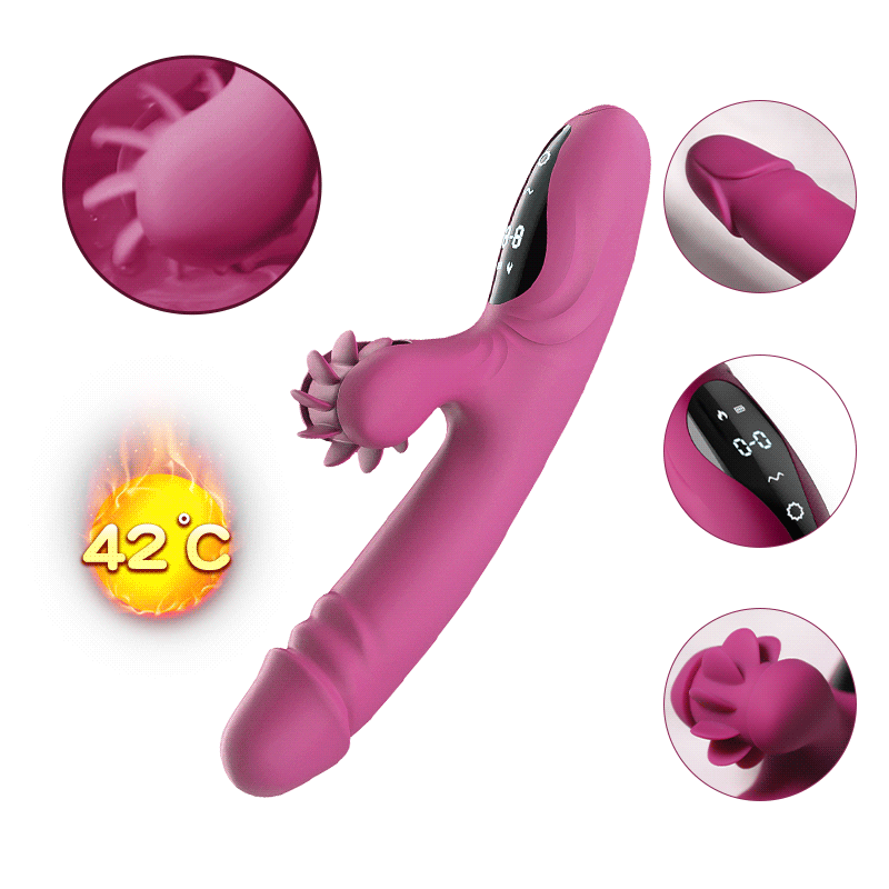 Máy rung Yeain Hot Wheel đa chức năng thụt xoay liếm tăng khoái cảm