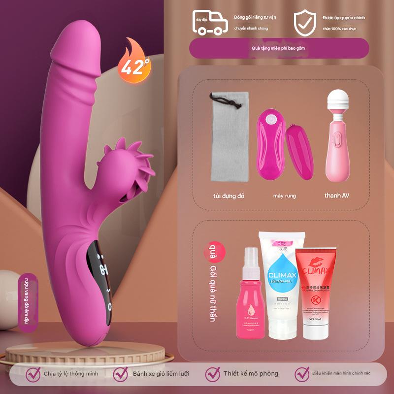 Máy rung Yeain Hot Wheel đa chức năng thụt xoay liếm tăng khoái cảm