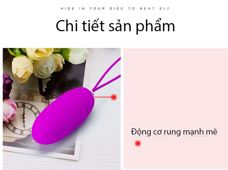 Trứng rung sạc pin điều khiển từ xa siêu mạnh kích thích cực