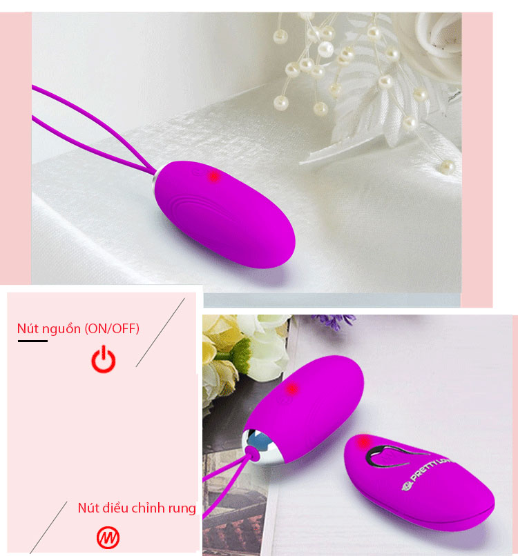 Trứng rung sạc pin điều khiển từ xa siêu mạnh kích thích cực
