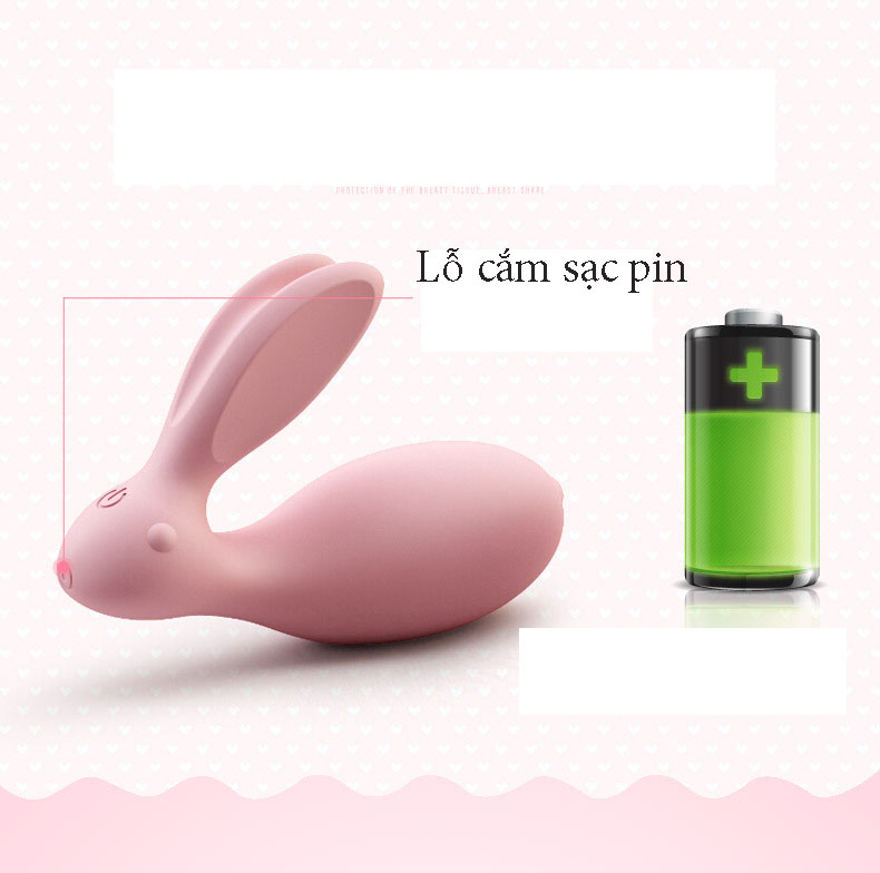 Máy Rung Điểm G Hình Thỏ Điều Khiển Xa Kích Thích Cực Mạnh