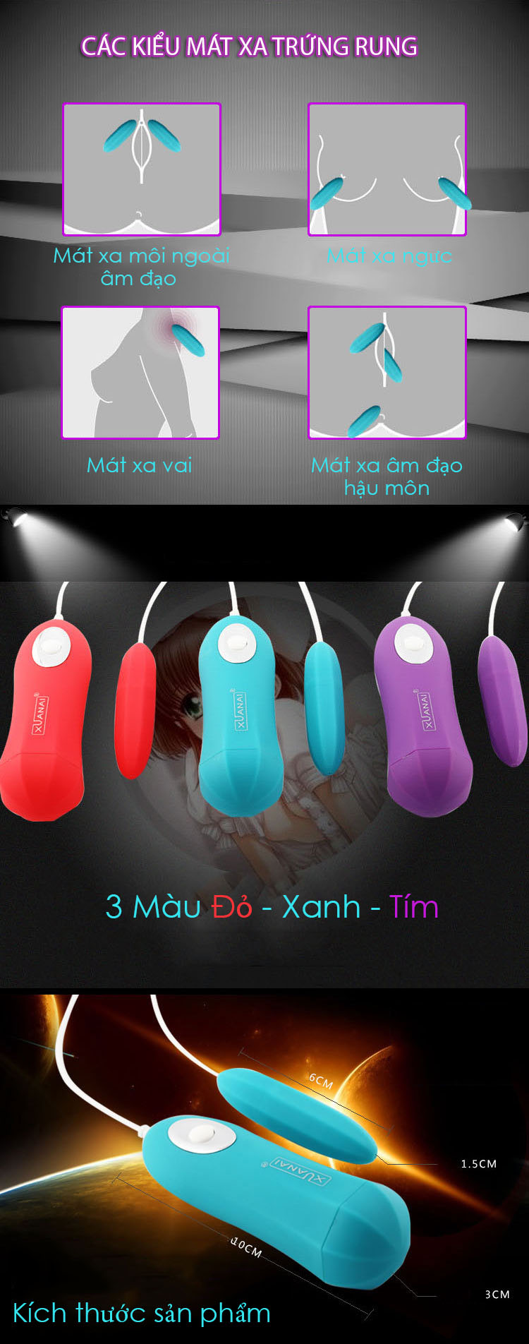 Trứng rung mini Xuanai chất lượng cao giá tốt cho bạn