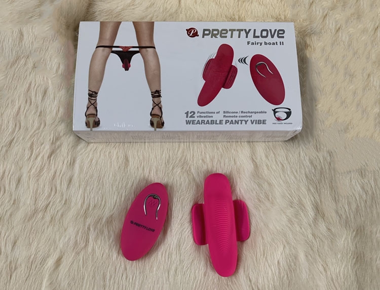 Bướm rung dán quần chíp PrettyLove điều khiển xa cao cấp