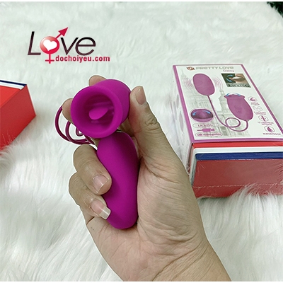 Trứng rung liếm PrettyLove Daisy 2 đầu kích thích cực mạnh