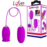 Trứng rung và liếm 2 đầu PrettyLove Daisy kích thích cao độ