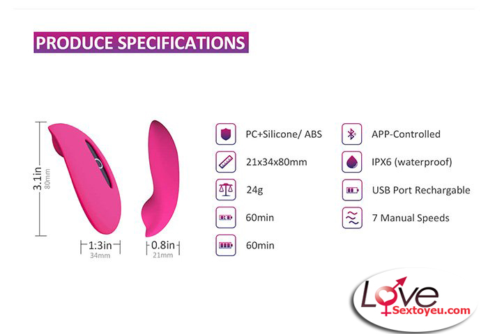 Quần lót rung Candy điều khiển app đồ chơi tình yêu kích thích