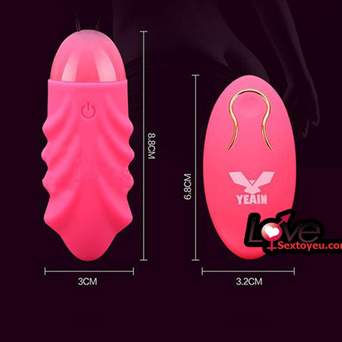 Trứng rung Yeain mềm gân gai điều khiển từ xa sạc pin