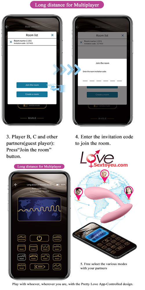 Trứng rung Prettlove Baird quần chip điều khiển app kích thích