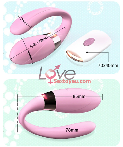 Máy massage điểm G chữ C điều khiển từ xa kích thích đỉnh cao