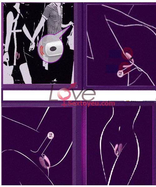 Máy massage điểm G chữ C điều khiển từ xa kích thích đỉnh cao