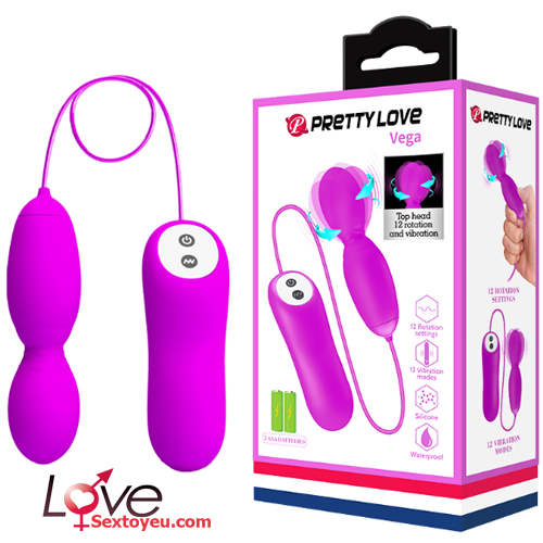 Trứng rung ngoáy Prettylove Vega độc đáo tăng khoái cảm nữ giới