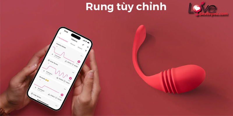 Trứng Rung Thụt Vulse App - Lovense Kích Thích Từ Xa Cực Đã