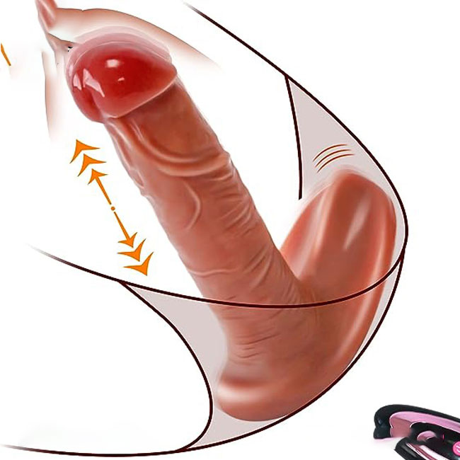 Dương vật rung thụt nhiệt điều khiển xa gắn quần chip siêu kích thích Dương vật rung thụt nhiệt điều khiển xa gắn quần chip siêu kích thích